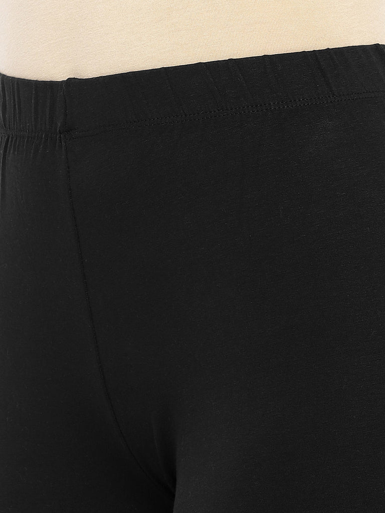 Core Women Churidar Black Leggings