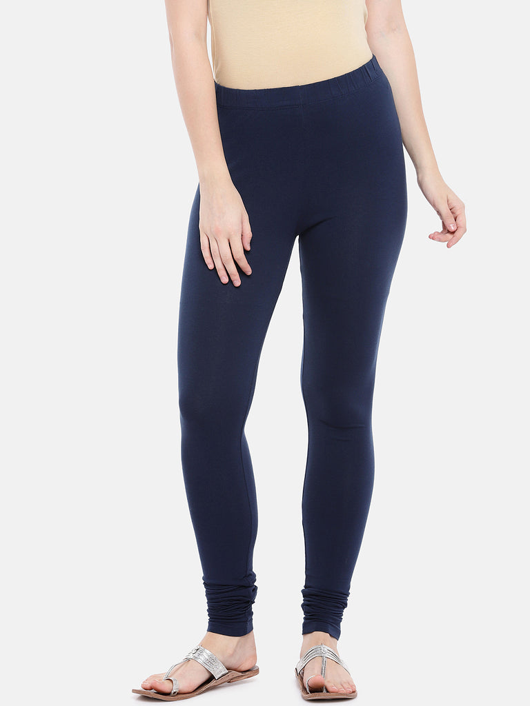 Core Women Churidar Navy Leggings
