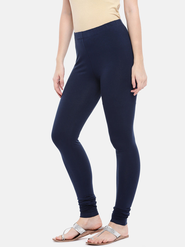 Core Women Churidar Navy Leggings