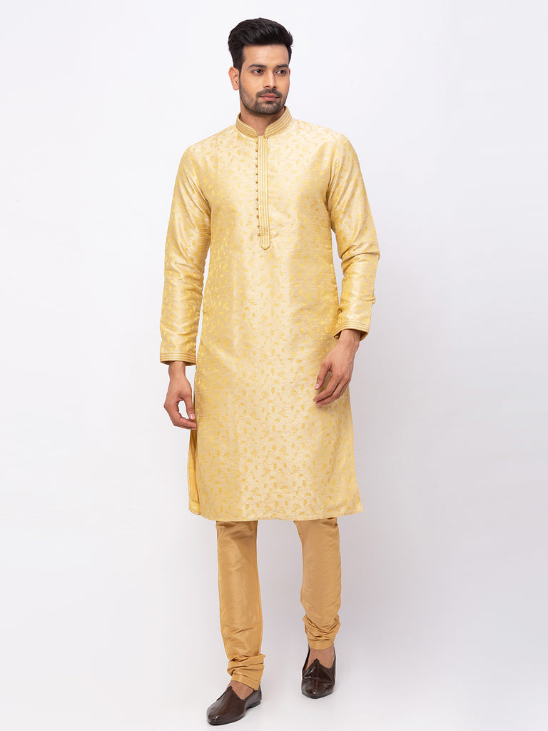 Men Straight Full Sleeve Fawn Kp Set