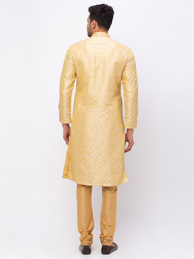 Men Straight Full Sleeve Fawn Kp Set