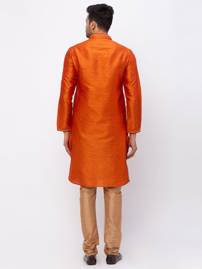 Men Straight Full Sleeve Rust Kp Set