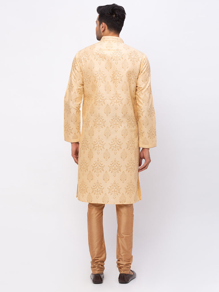 Men Straight Full Sleeve Fawn Kp Set