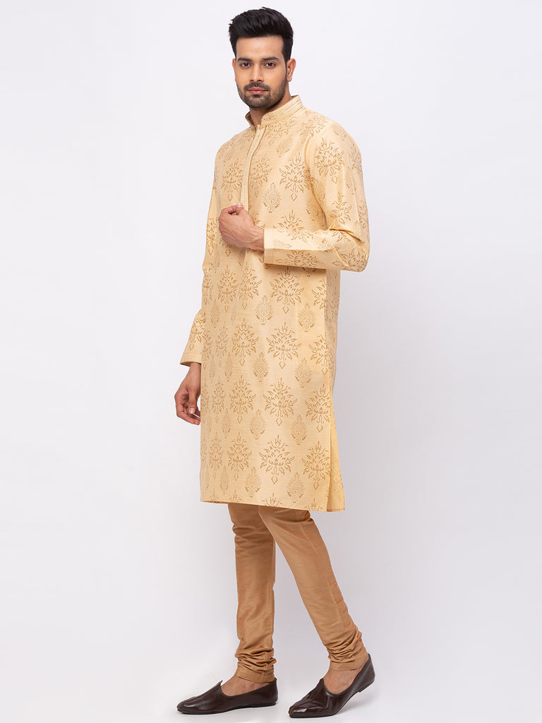 Men Straight Full Sleeve Fawn Kp Set