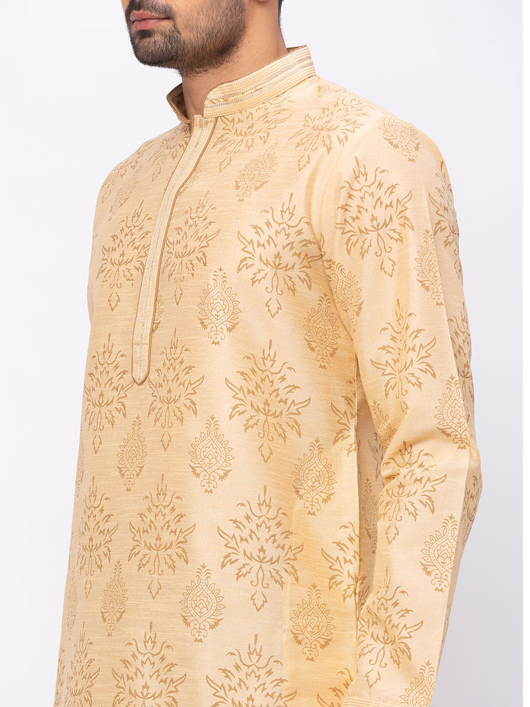 Men Straight Full Sleeve Fawn Kp Set