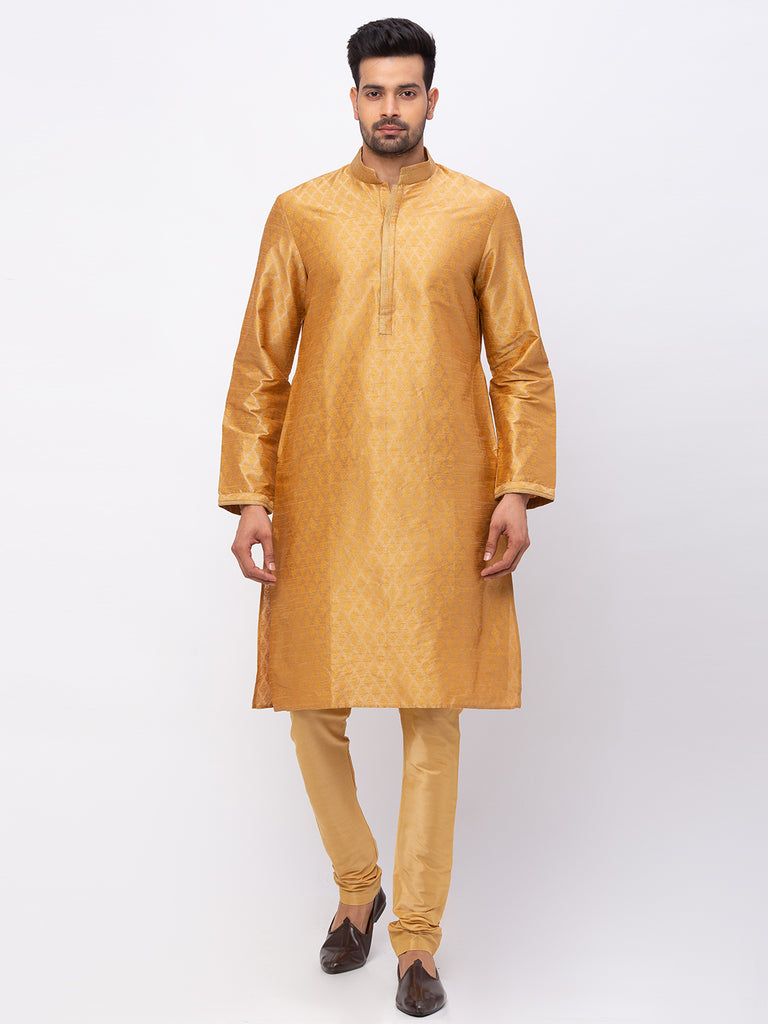 Men Straight Full Sleeve Tan Kp Set