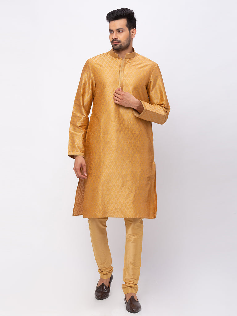 Men Straight Full Sleeve Tan Kp Set