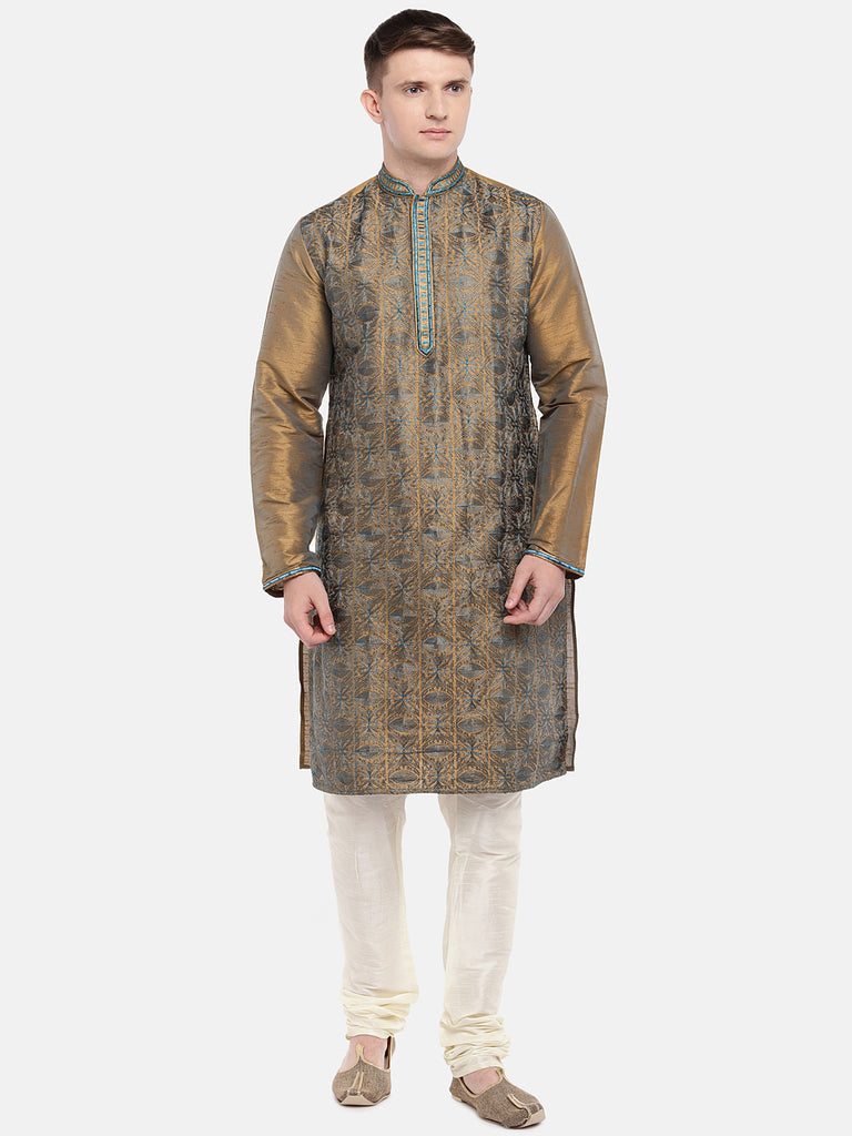 Men Straight Full Sleeve Bronze Kp Set