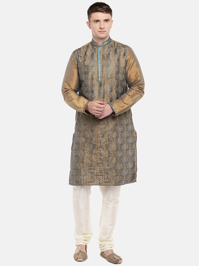 Men Straight Full Sleeve Bronze Kp Set