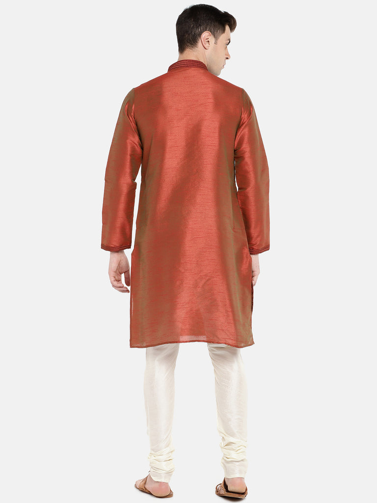 Men Straight Full Sleeve Red Kp Set