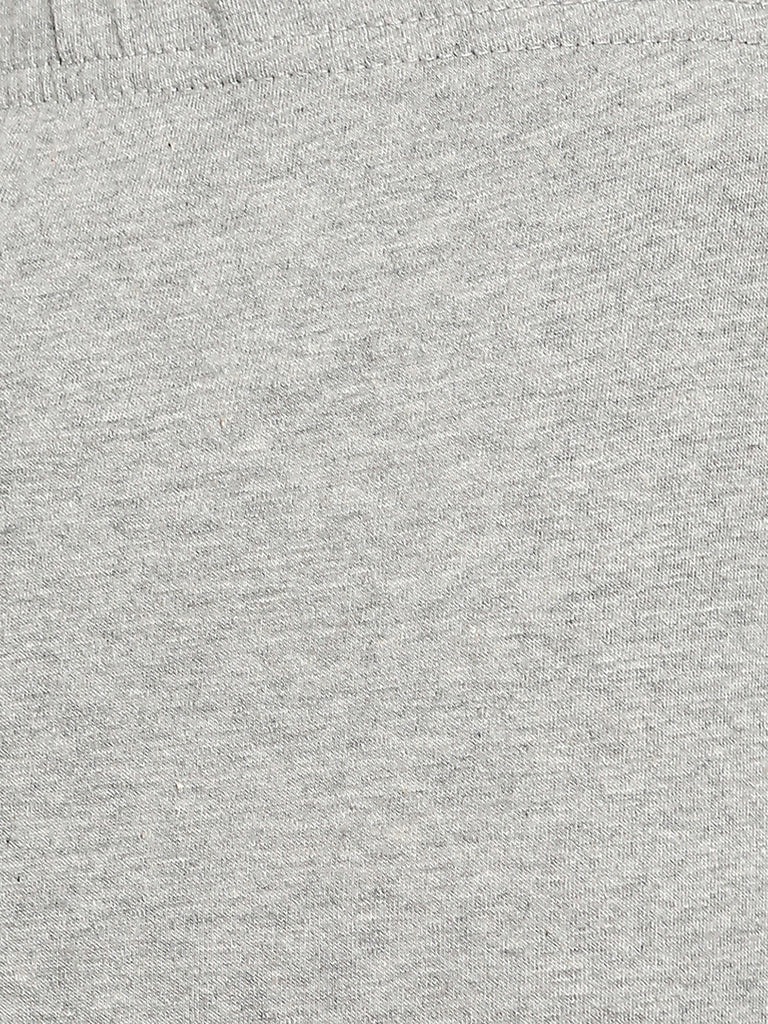 Women's Grey Cotton Solid Leggings