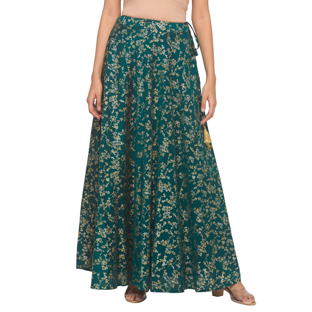 Gold Print Kali Skirt