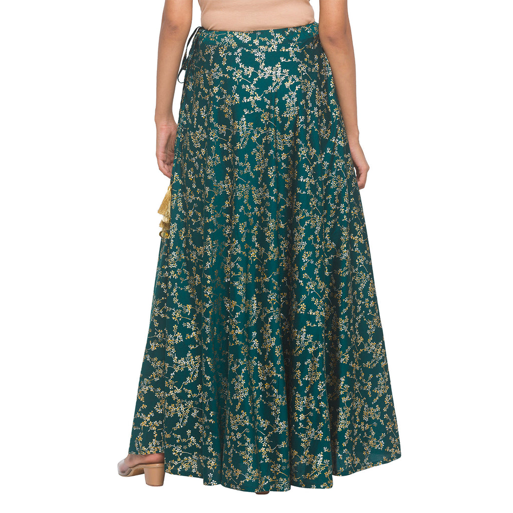 Gold Print Kali Skirt