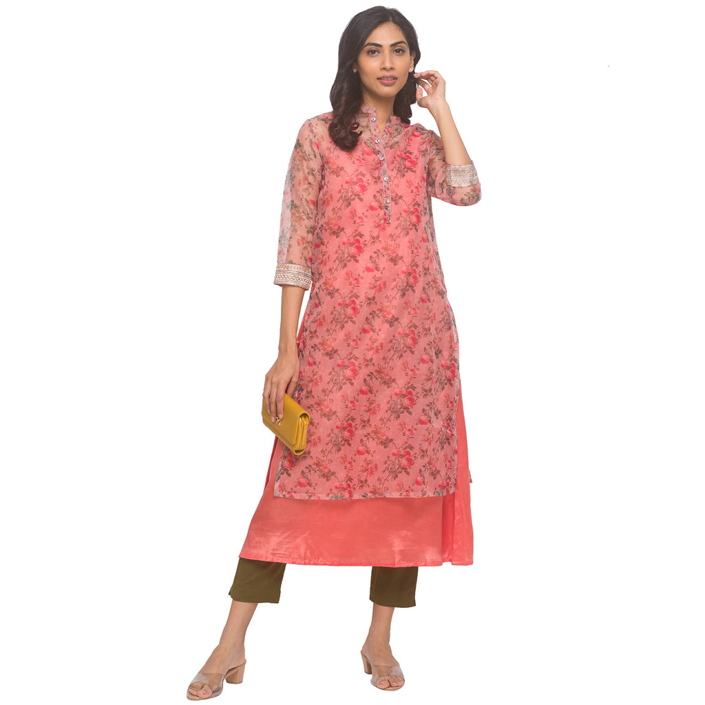 Organza Layered Kurta