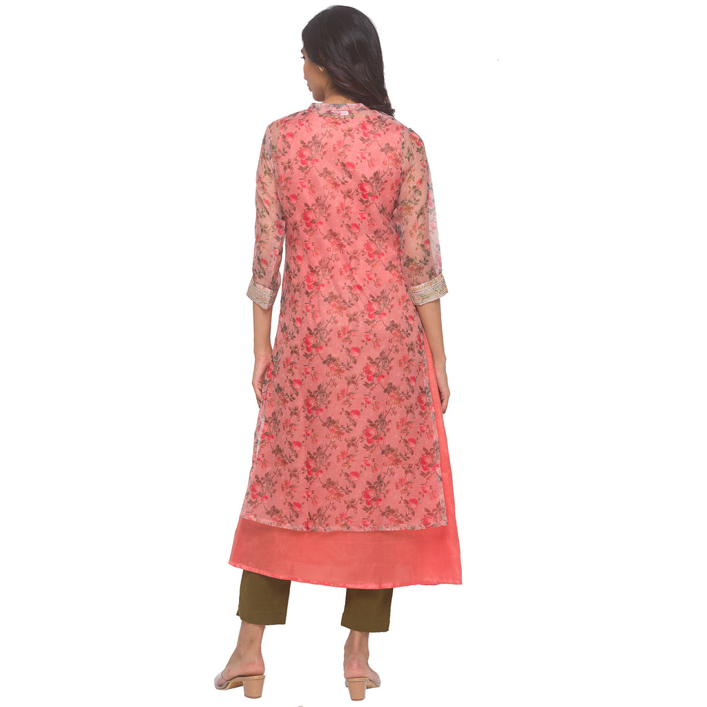 Organza Layered Kurta