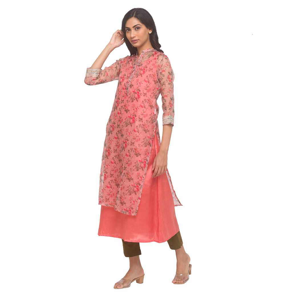 Organza Layered Kurta