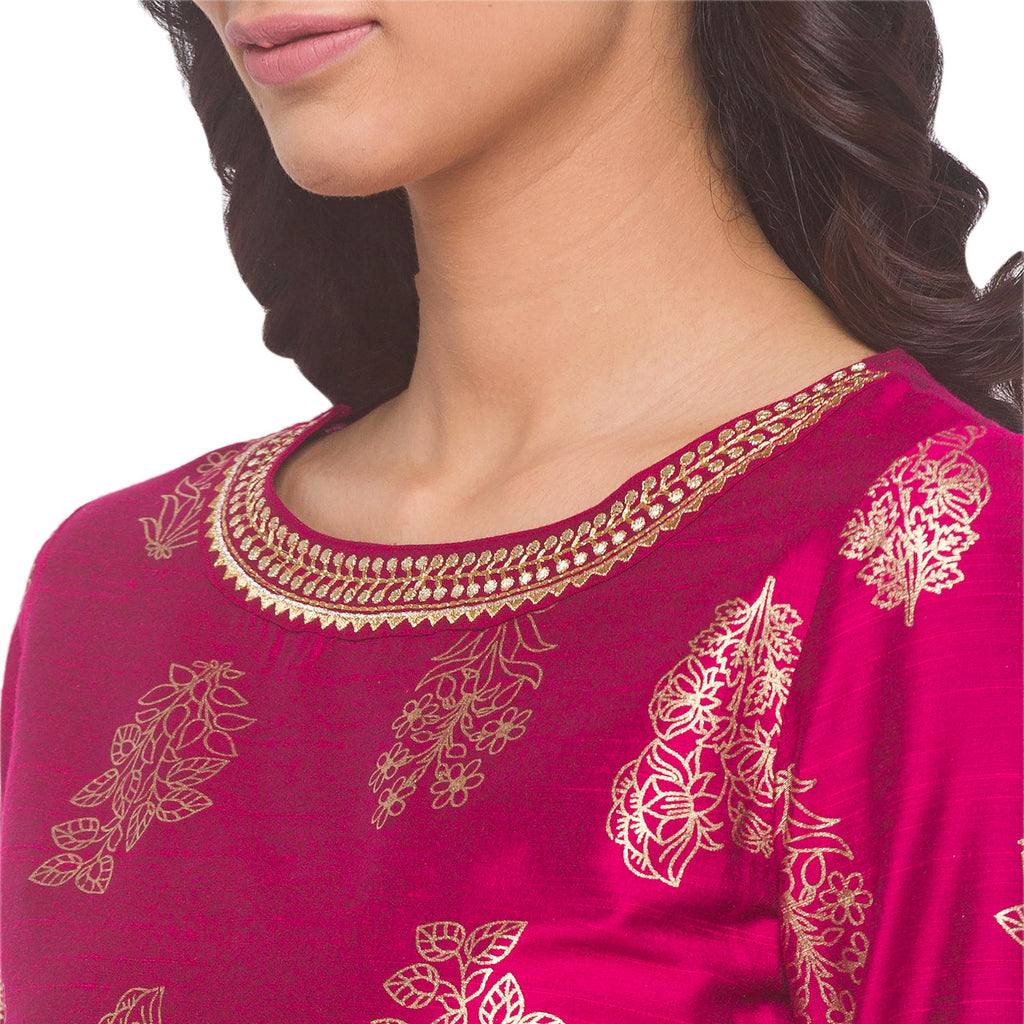 Gold Print Kurta