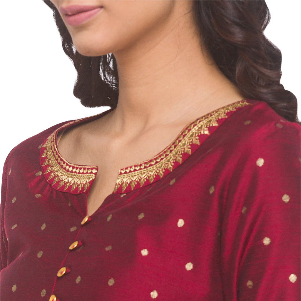 Gold Print Kurta