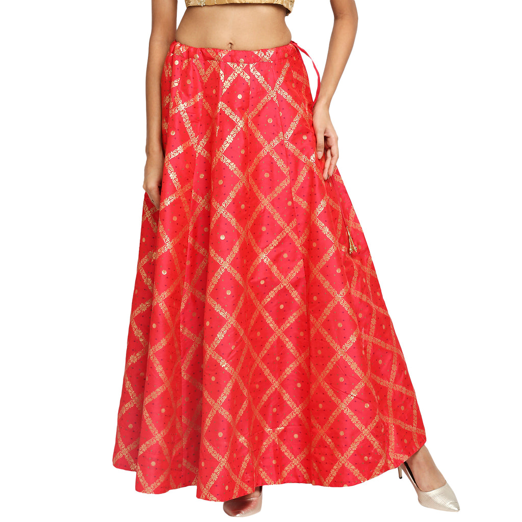 Women Kalidar Fuchsia Skirt