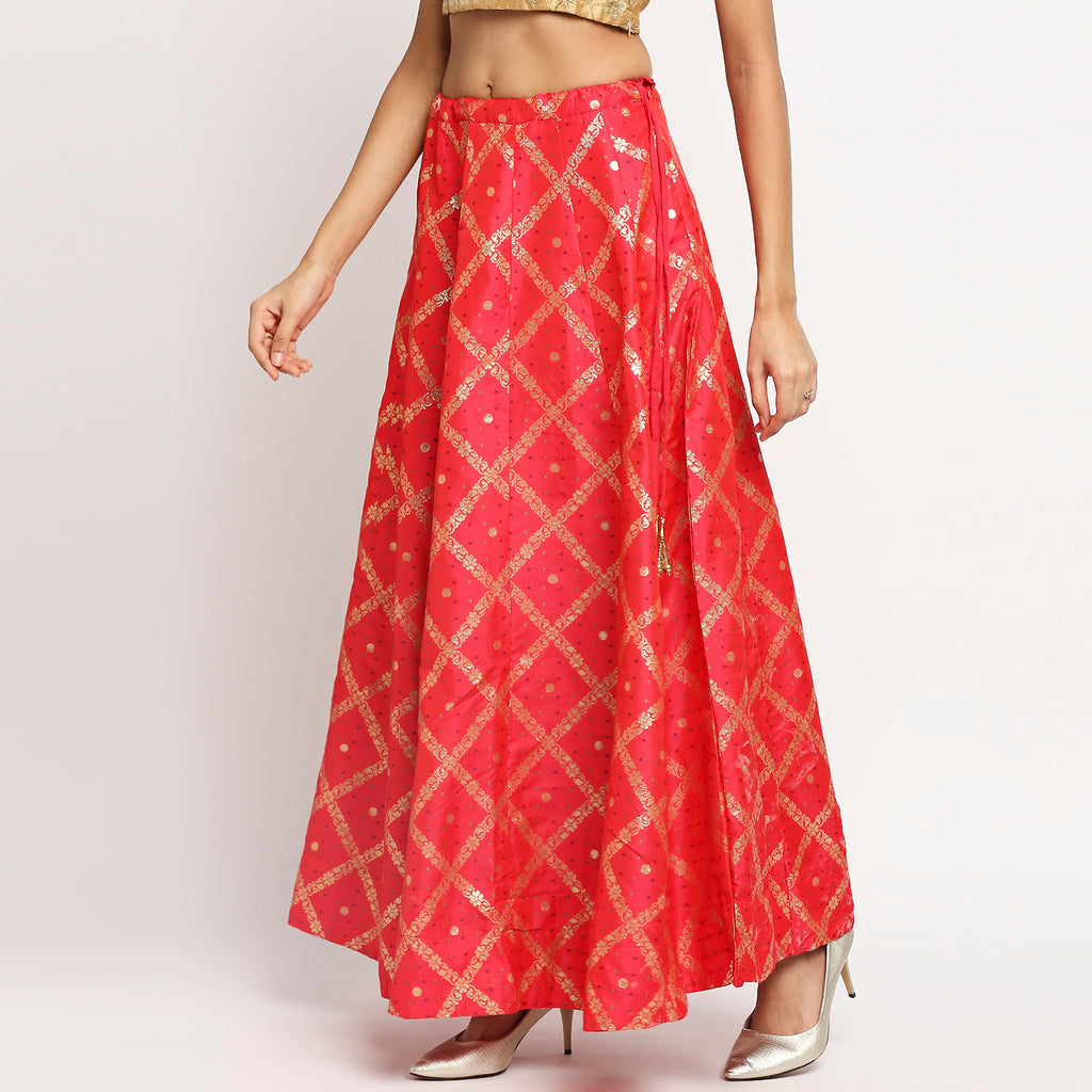Women Kalidar Fuchsia Skirt