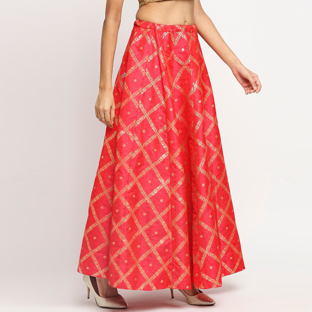 Women Kalidar Fuchsia Skirt