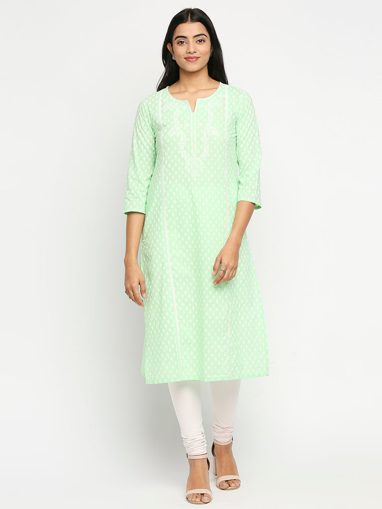 Women's Blue Cambric  Kurta
