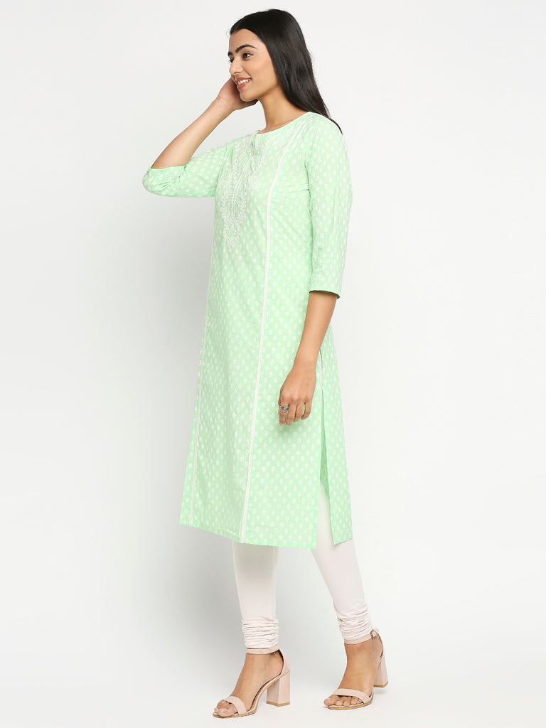 Women's Blue Cambric  Kurta