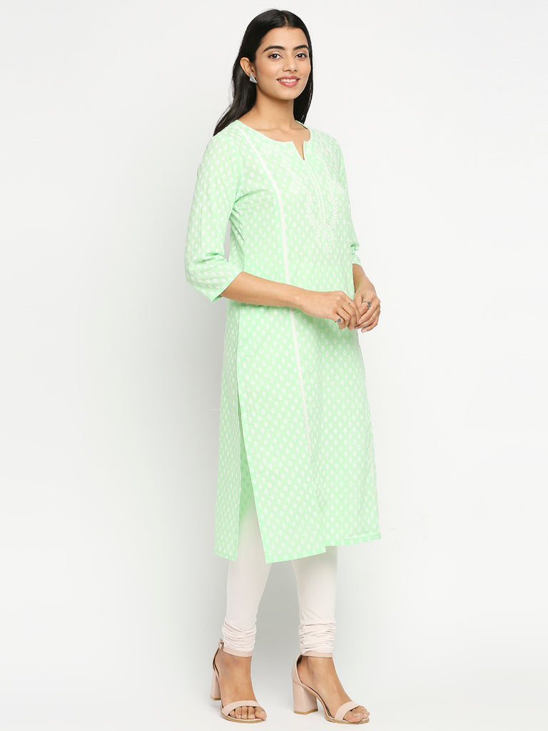 Women's Blue Cambric  Kurta