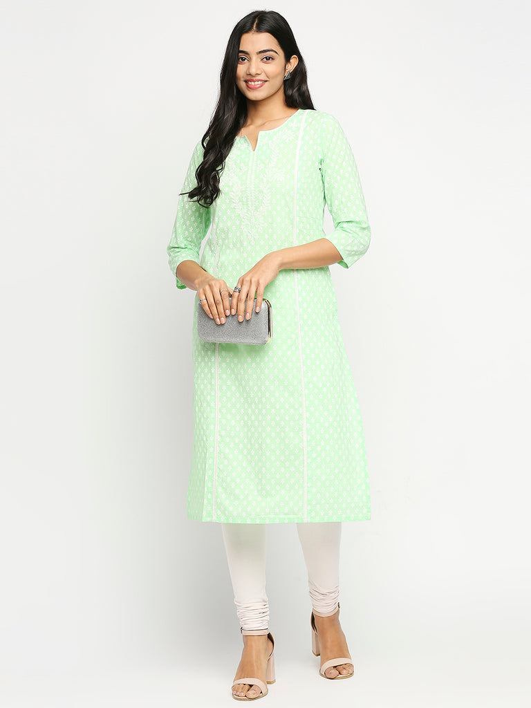 Women's Blue Cambric  Kurta