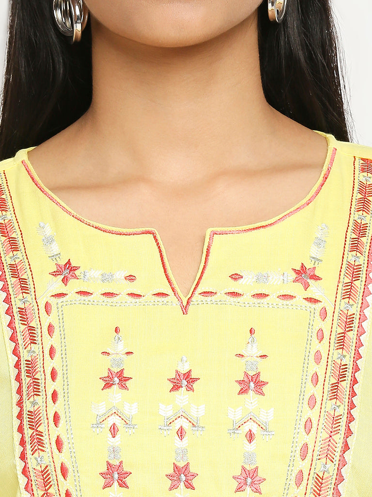 Women's Mint Rayon  Kurta