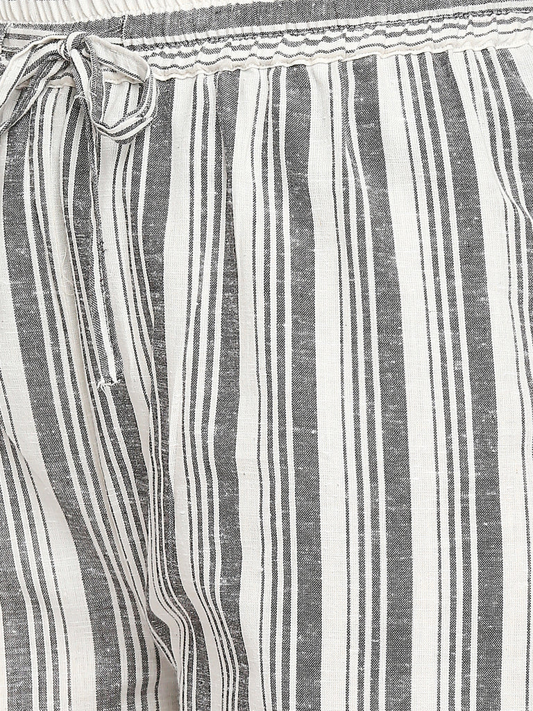 Women's Off White Powerloom Cotton  Palazzo