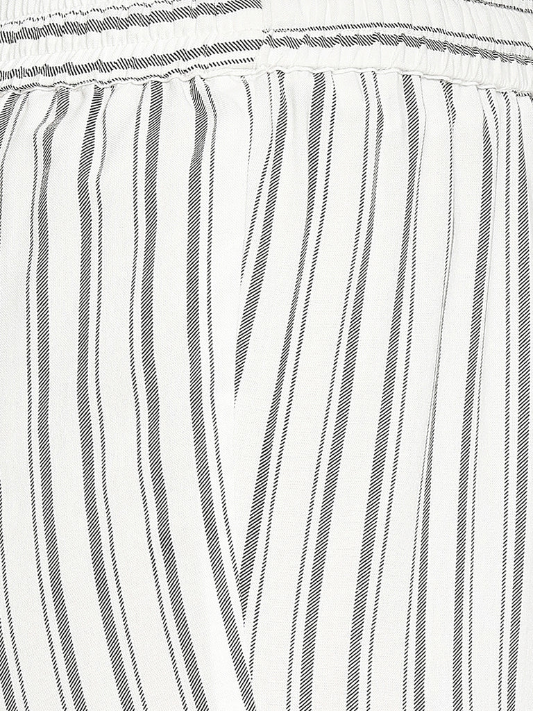 Women's Off White Rayon  Palazzo