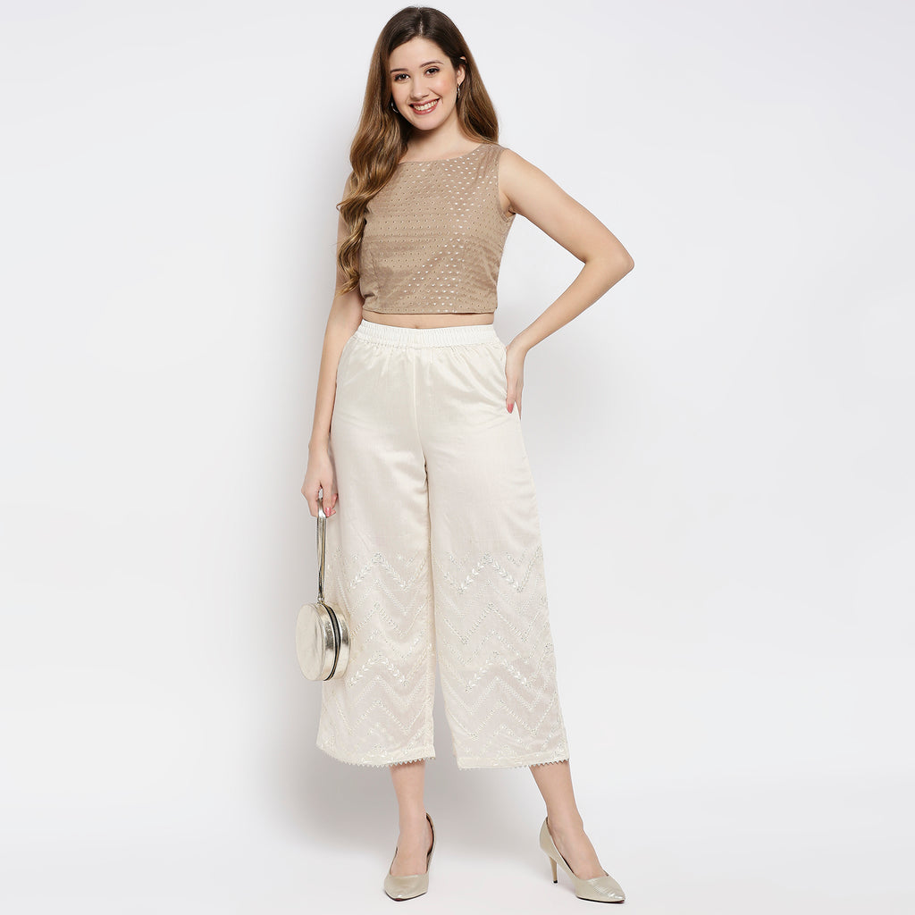 Women Gold Brocade Brocade Blouse