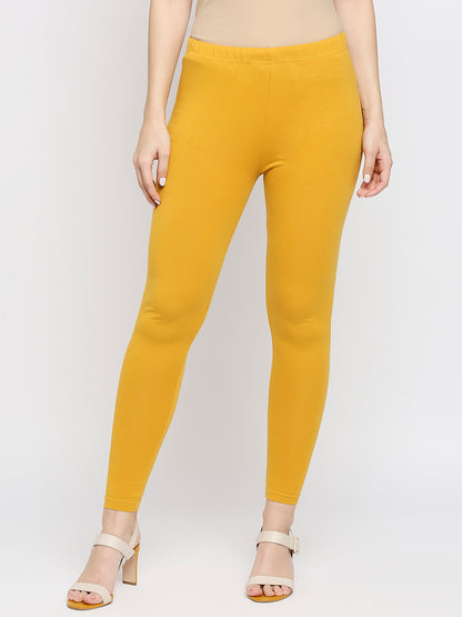 Women's Amber Cotton Lycra Solid Leggings