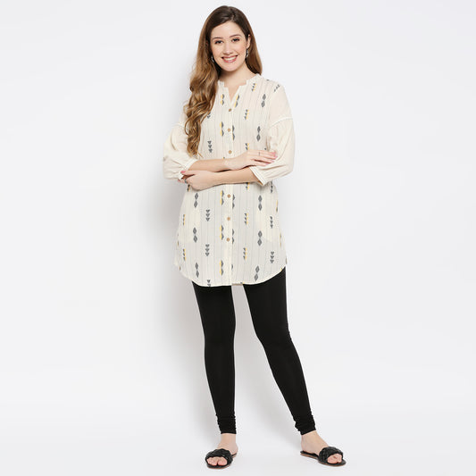 Women Black Cotton Lycra Solid Churidar