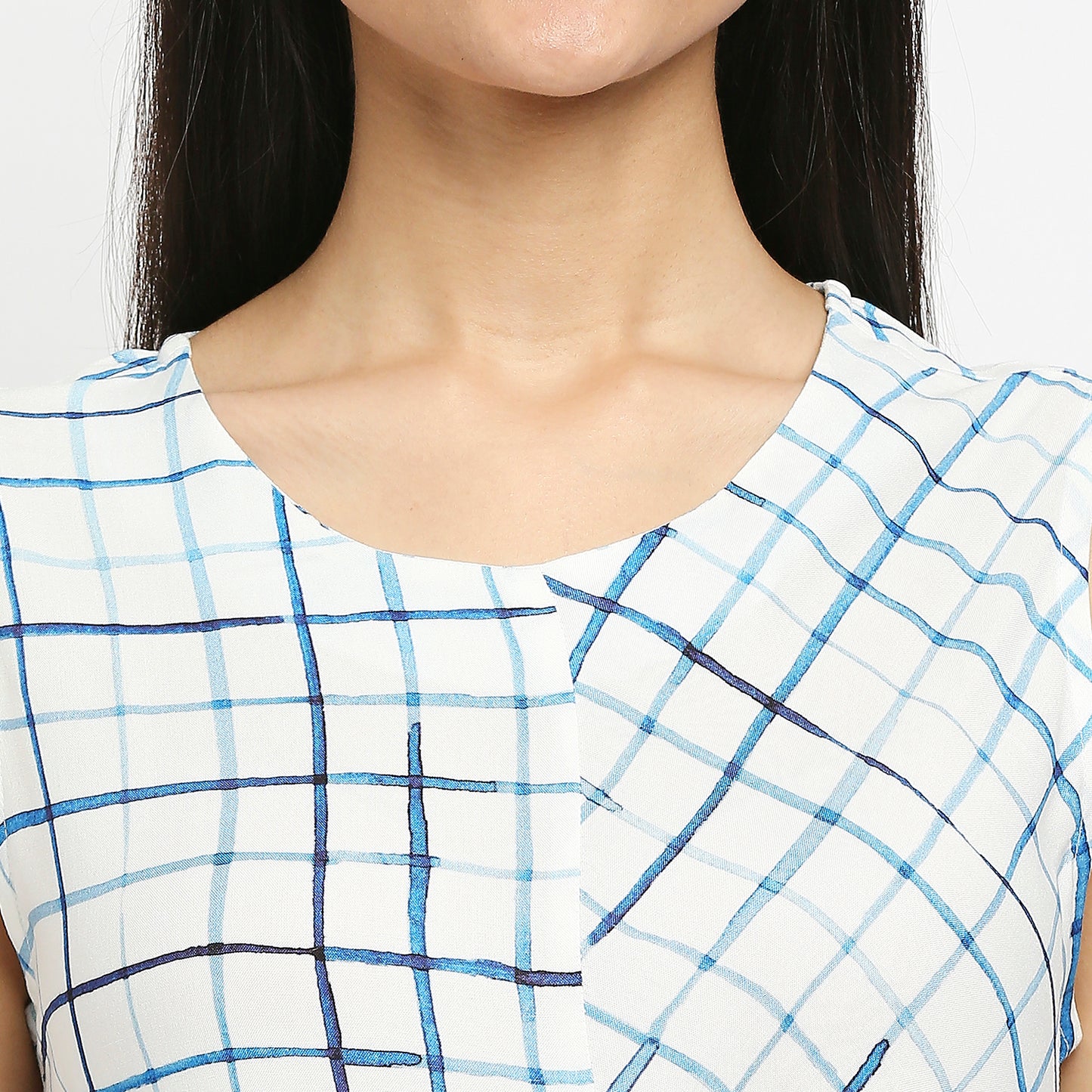 Women's Off White Viscose Rayon Printed Kurta