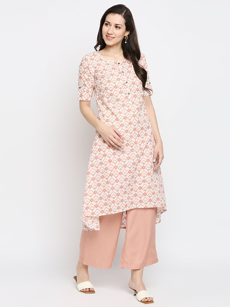 Women's Pink 100% Viscose Solid Palazzo
