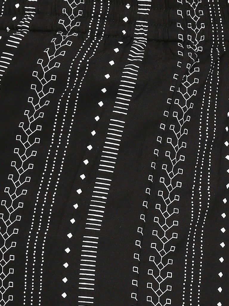 Women's Black Rayon  Palazzo