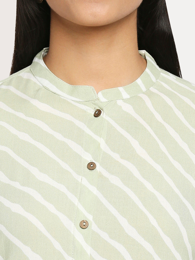 Women's Mint Rayon  Kurta
