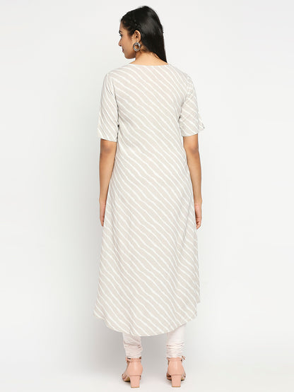Women's Grey Rayon  Kurta