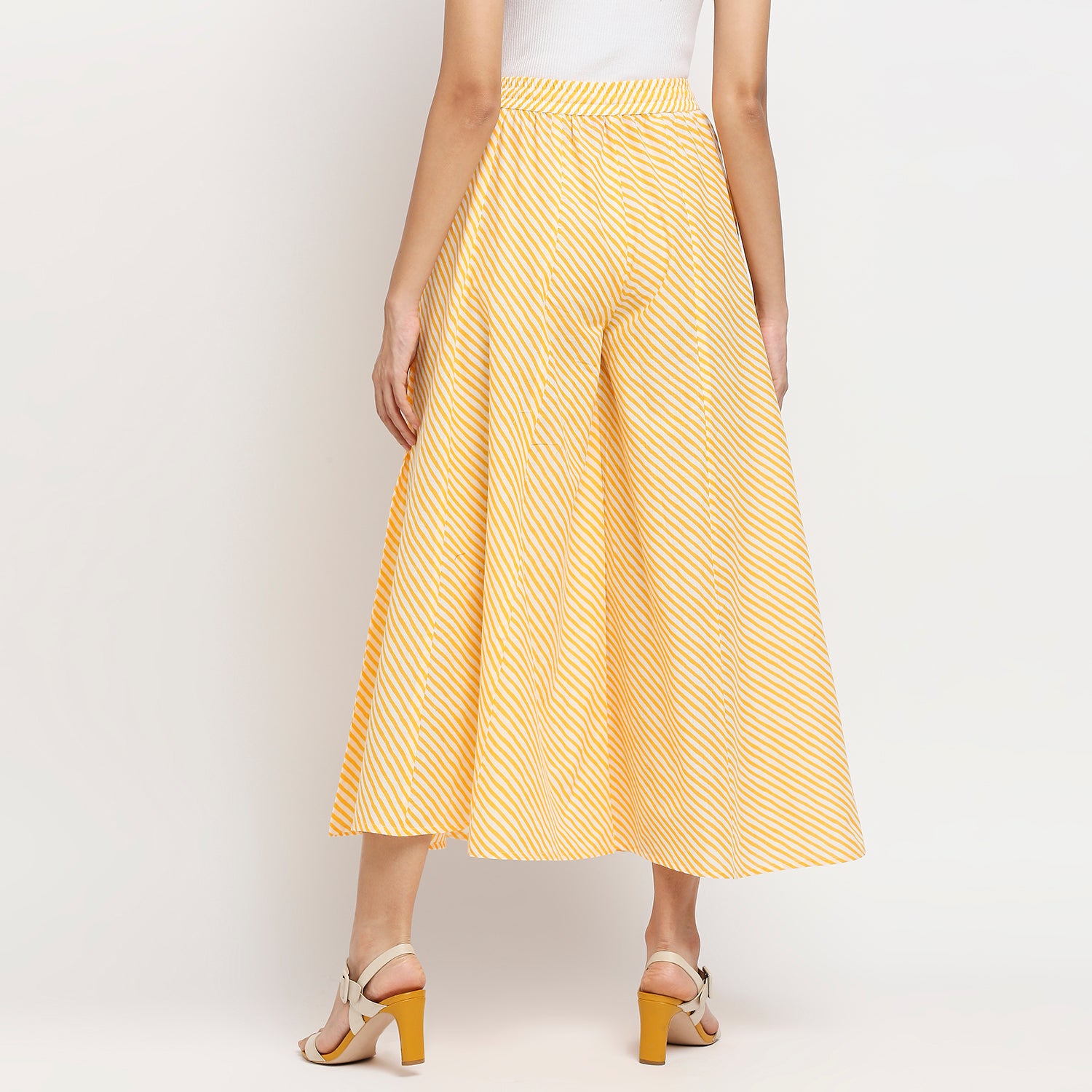 Women's Mango Cotton Printed Palazzo