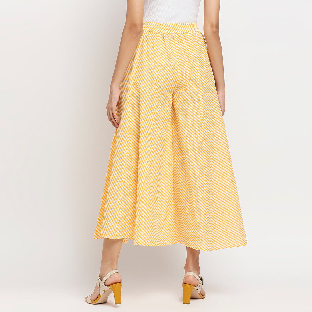 Women's Mango Cotton Printed Palazzo