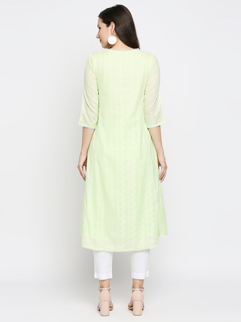 Women's Mint Cotton Solid Nylangan Topwear