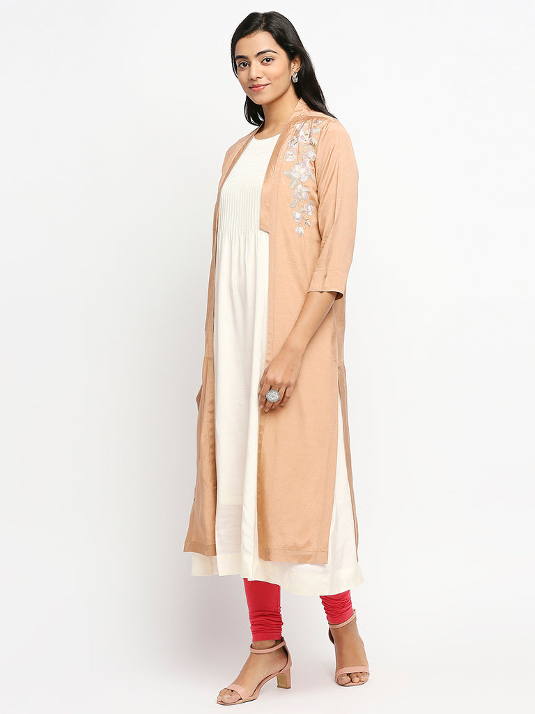 Women's Off White Shantoon  Kurta