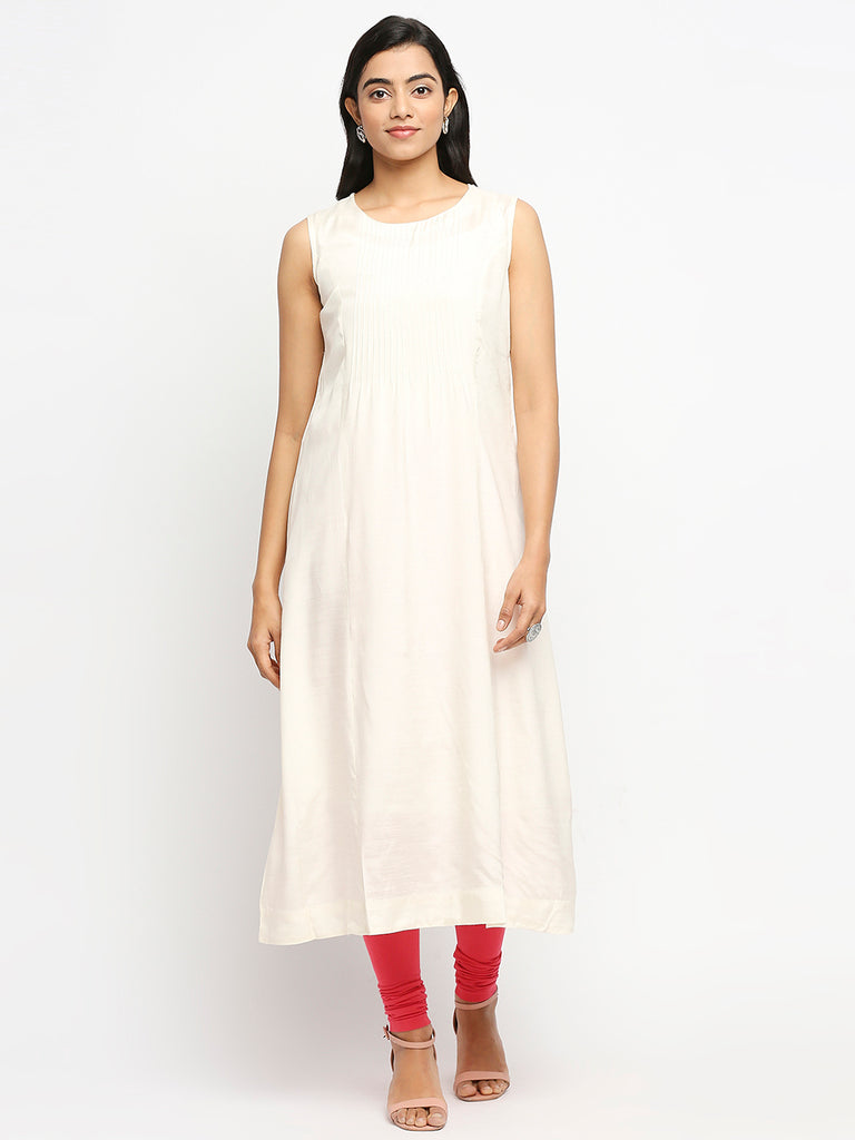 Women's Off White Shantoon  Kurta