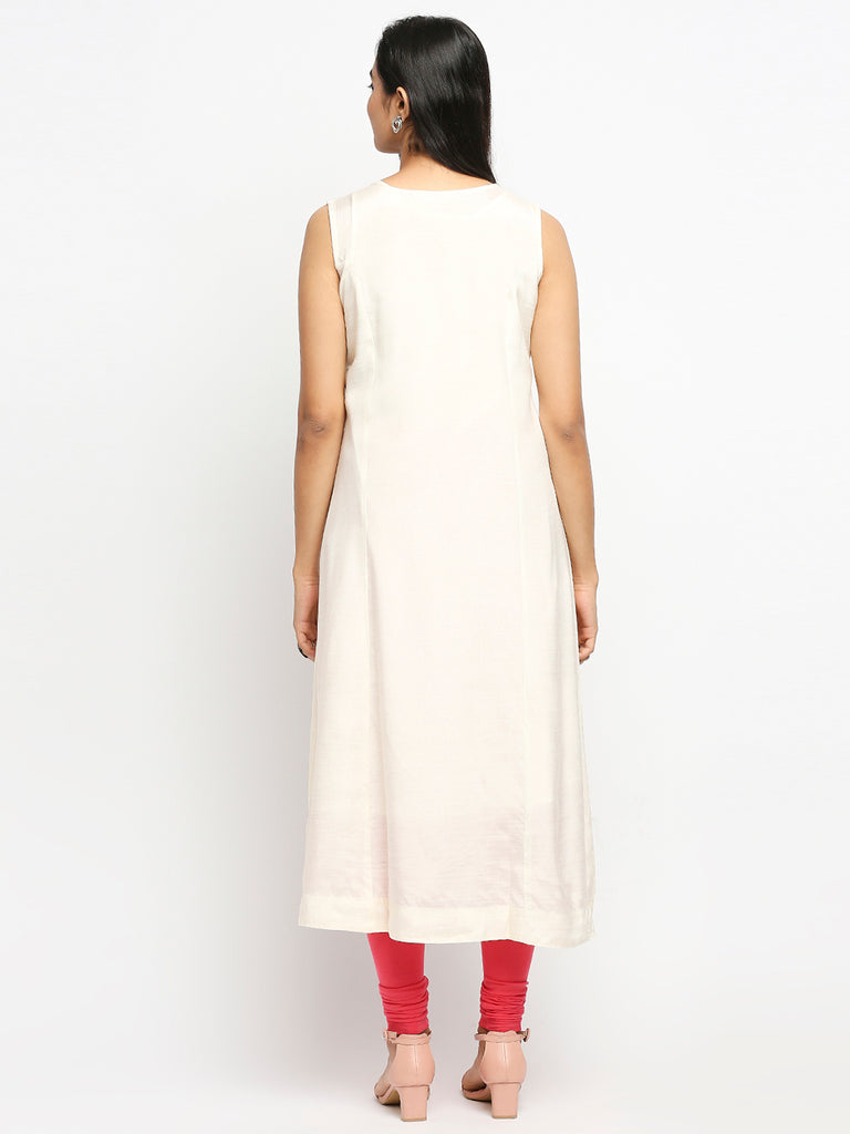 Women's Off White Shantoon  Kurta