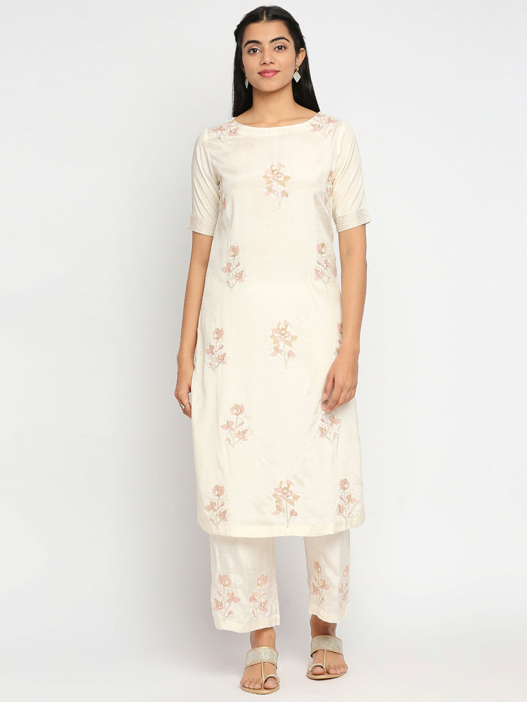 Women's Off White Shantoon  Nylangan Topwear