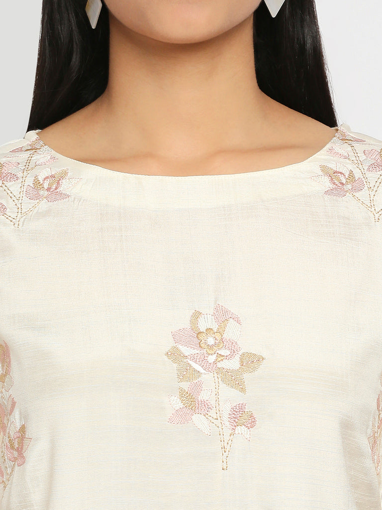 Women's Off White Shantoon  Nylangan Topwear