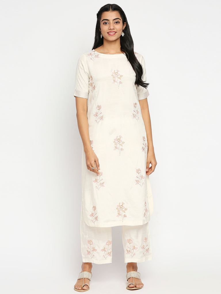 Women's Off White Shantoon  Palazzo