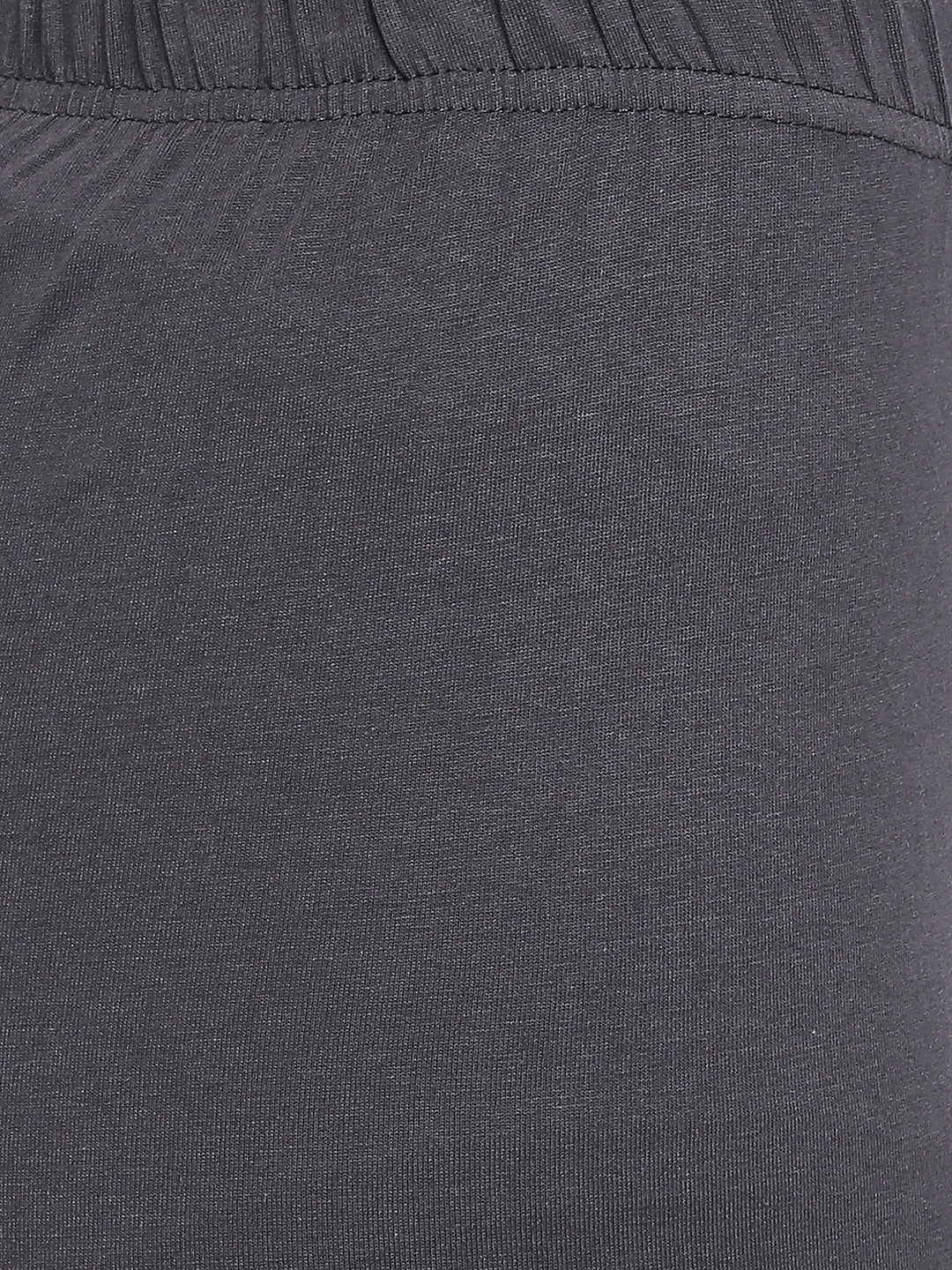 Women's Grey Cotton Lycra Solid Leggings